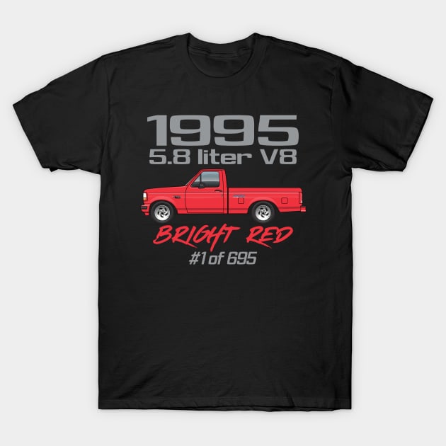 Red 1995 T-Shirt by JRCustoms44
